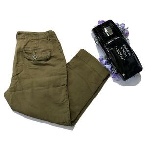 Old Navy Olive Green Capri Pants Women 6